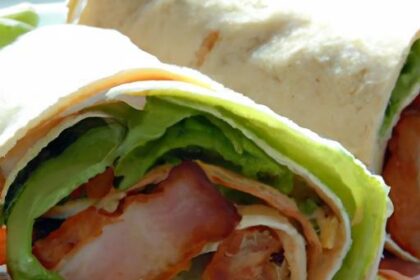 Twist on a Classic: Turkey Bacon BLT Wrap Delight