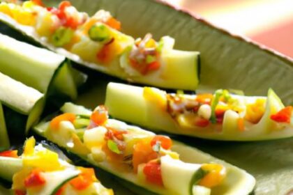Refreshing Stuffed Cucumber Boats: A Crisp Culinary Delight