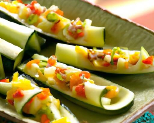 Refreshing Stuffed Cucumber Boats: A Crisp Culinary Delight