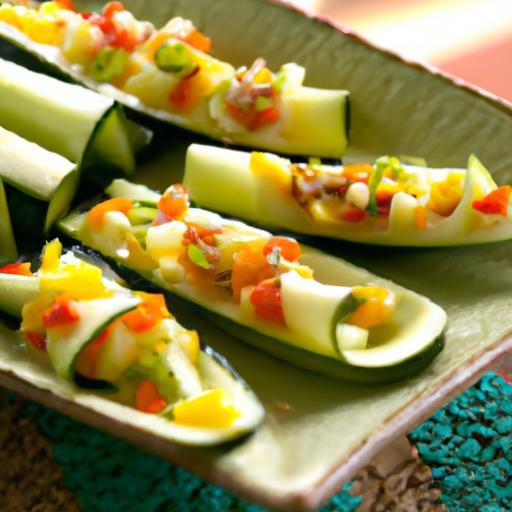Refreshing Stuffed Cucumber Boats: A Crisp Culinary Delight