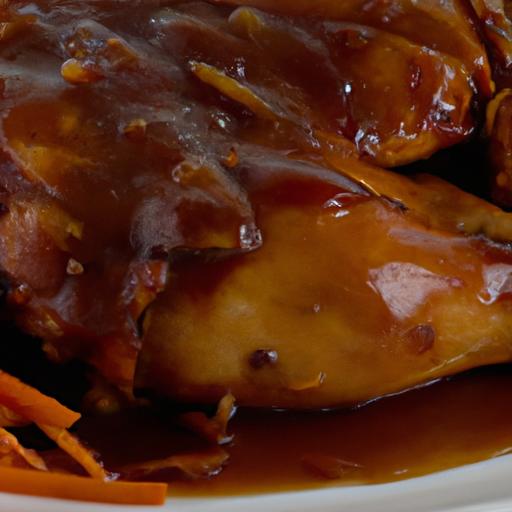 Tender Slow-Cooked Pulled Chicken in⁣ Tangy BBQ Sauce