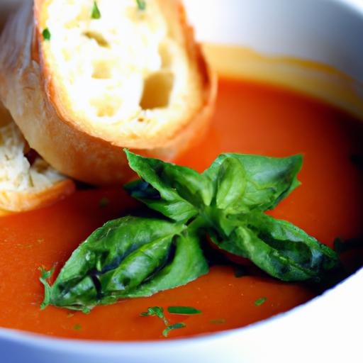 Savory ⁣Tomato Basil Soup with a Lush Olive Oil Drizzle