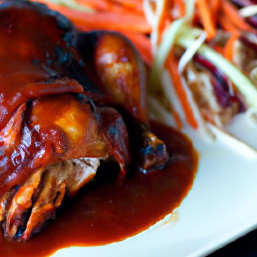 Tender Slow-Cooked Pulled Chicken with Zesty BBQ Sauce