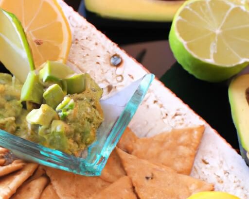 Wholesome Bites: Savor Whole Grain Crackers with Guacamole