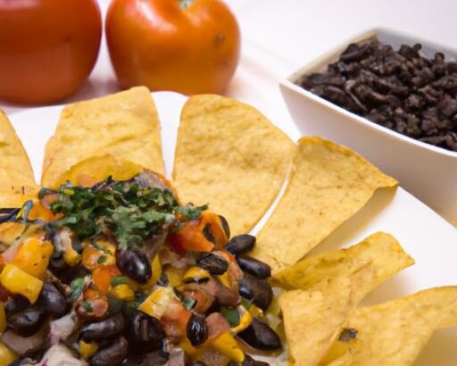 Zesty Black Bean & Corn Salsa with Crispy Baked Chips