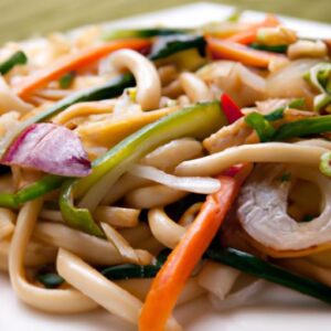 Savory Veggie Udon Stir-Fry: A Flavorful Asian Delight