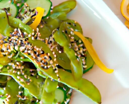 Edamame Salad with Zesty Sesame Ginger Dressing Delight