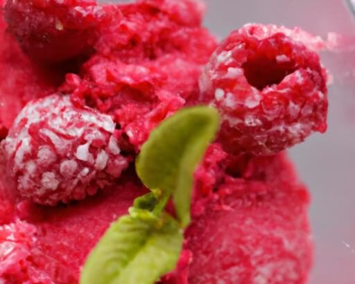 Refreshing Raspberry Sorbet: Naturally Sweet & Sugar-Free