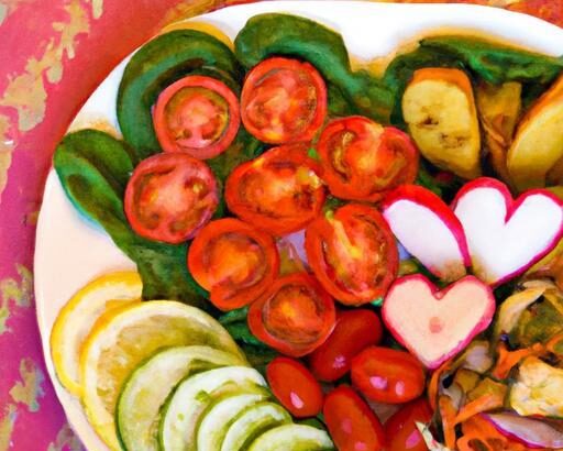 Heart-Shaped Veggie Platter: A Fresh Valentine’s Delight