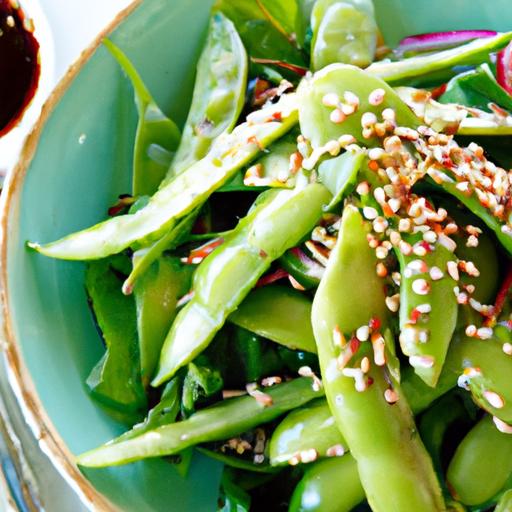 Edamame Salad ⁣with ⁣Zesty Sesame Ginger Dressing ⁢Delight