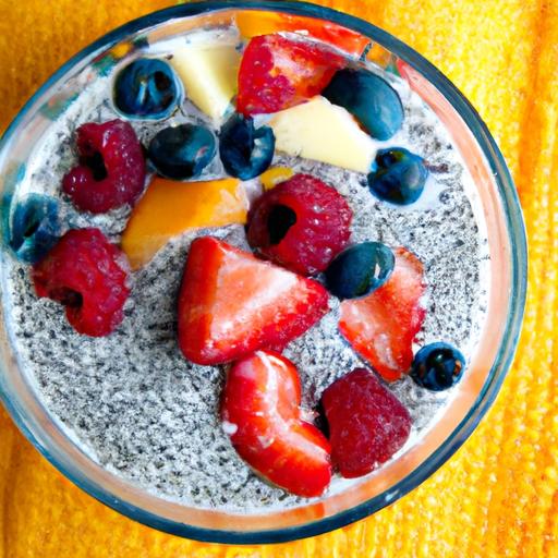 Energize Your Day: Delicious Chia Seed Pudding with Fruit