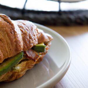 Delightful Avocado & Grilled Chicken Stuffed Croissant Recipe