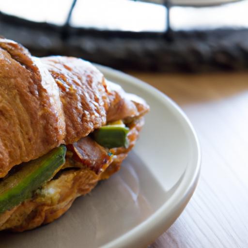 Delightful Avocado & Grilled Chicken Stuffed Croissant Recipe