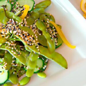 Edamame Salad with Zesty Sesame Ginger Dressing Delight