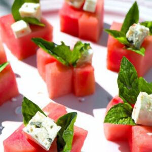 Refreshing Watermelon Feta Bites: Sweet & Savory Snack Delight