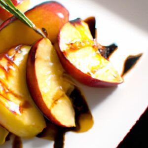 Sweet Meets Tangy: Grilled Nectarines with Balsamic Glaze