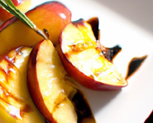 Sweet Meets Tangy: Grilled Nectarines with Balsamic Glaze