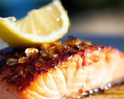 Sizzling BBQ Salmon with Zesty Lemon Butter Sauce Delight