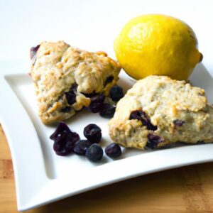 Zesty Lemon Blueberry Scones with Wholesome Whole Wheat