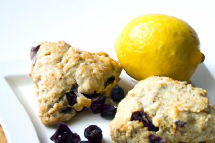 Zesty Lemon Blueberry Scones with Wholesome Whole Wheat