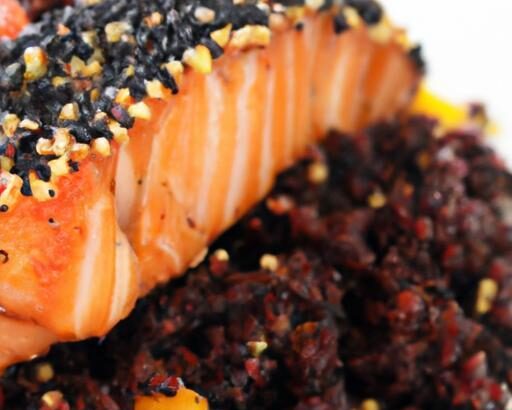 Bold Flavors: Blackened Salmon Served with Nutty Quinoa