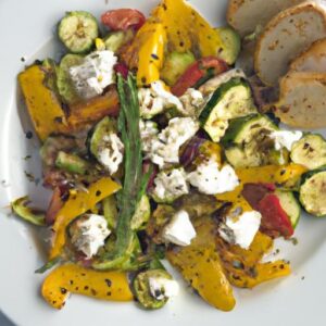 Brighten Your Plate: Roasted Vegetable & Feta Salad Delight