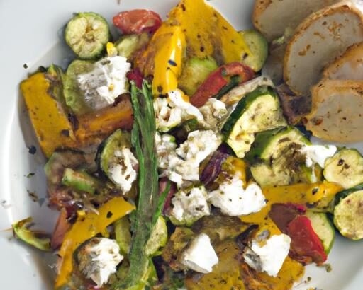 Brighten Your Plate: Roasted Vegetable & Feta Salad Delight
