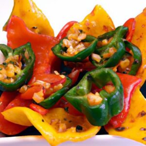 Crunchy Bell Pepper Nachos: Healthy Halves as Chips Delight