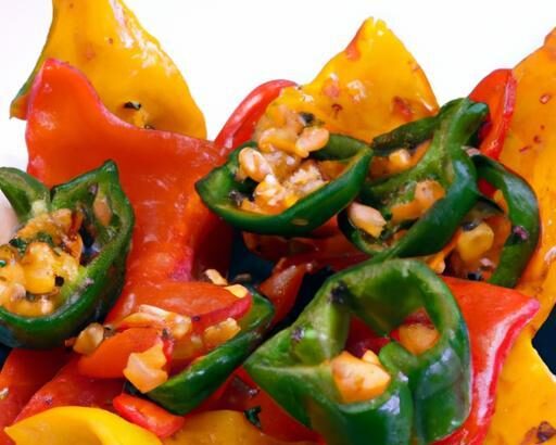 Crunchy Bell Pepper Nachos: Healthy Halves as Chips Delight