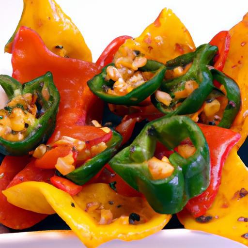 Crunchy Bell Pepper Nachos: Healthy Halves as Chips Delight