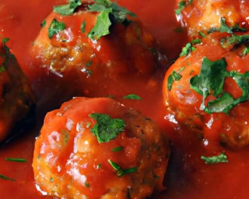 Savory Turkey Meatballs Simmered in Rich Marinara Sauce