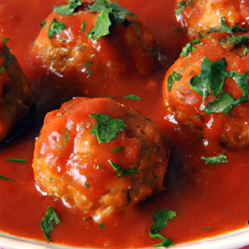 Savory Turkey Meatballs Simmered in Rich Marinara Sauce