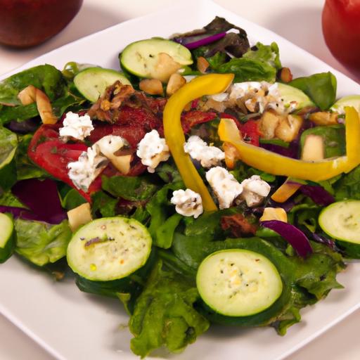 Brighten Your‌ Plate:⁢ Roasted ⁤vegetable & Feta Salad Delight