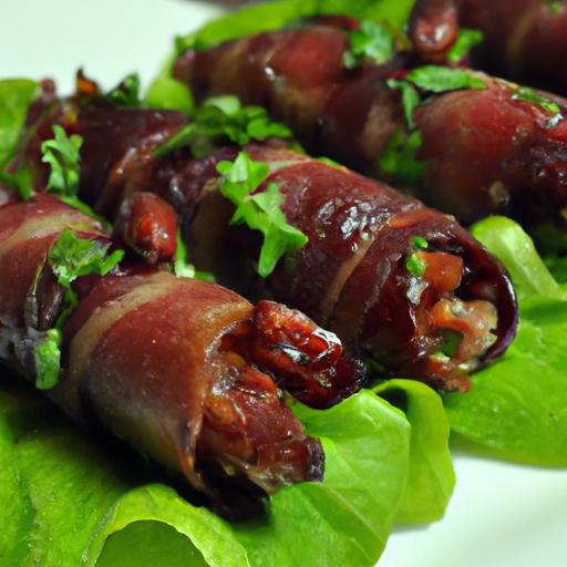 Turkey & Plant-Based‌ Bacon-Wrapped⁣ Dates: A Savory Twist
