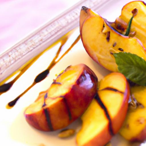 Sweet Meets Tangy: Grilled Nectarines with Balsamic Glaze