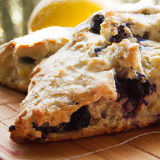 Zesty Lemon ‍Blueberry⁣ Scones⁤ with Wholesome Whole Wheat