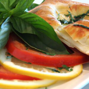 Savor the Flavors: Tomato Mozzarella Basil Croissant Delight