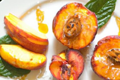 Sweet & Savory: Grilled Peaches with Ricotta and Honey Delight