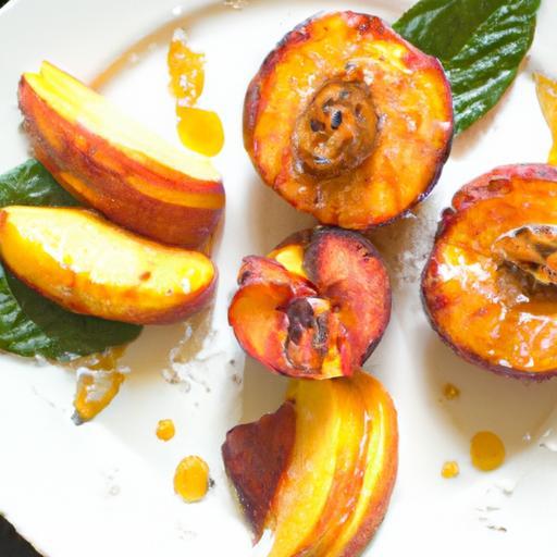 Sweet & Savory: Grilled Peaches with Ricotta and Honey Delight