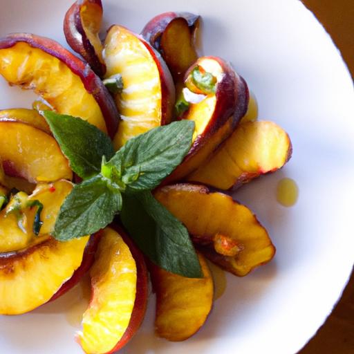 Sweet & Savory: Grilled Peaches with Ricotta and Honey Delight