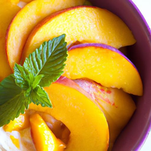 Delightful Cottage Cheese with Sliced Peaches: A Healthy Twist