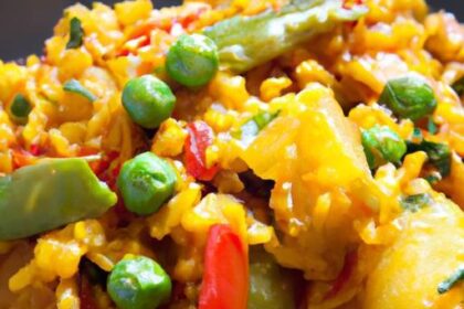 Savor the Sunshine: Crafting Vibrant Vegetable Paella with Saffron Rice