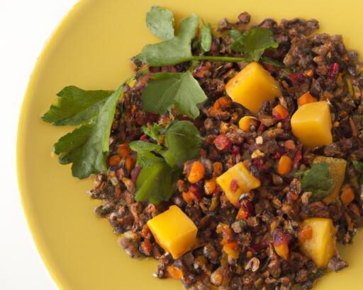 Vibrant Coral Lentil & Sweet Potato Salad: A Flavorful Boost