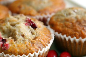 Festive Grain-Free Cranberry Orange Muffins to Savor