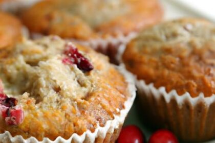 Festive Grain-Free Cranberry Orange Muffins to Savor
