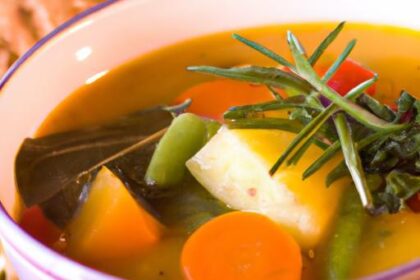 Hearty Vegetable Soup: A Colorful Bowl of Wholesome Goodness