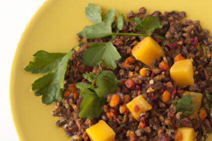 Vibrant Coral Lentil & Sweet Potato Salad: A Flavorful Boost
