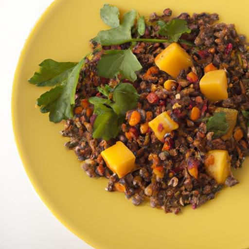 Vibrant Coral Lentil & Sweet Potato Salad: A Flavorful Boost