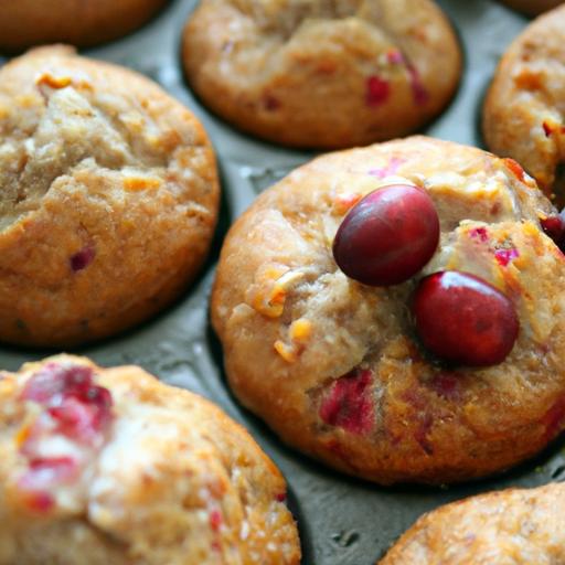 Festive Grain-Free ⁣Cranberry Orange Muffins to Savor