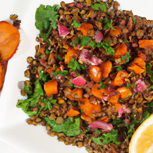 vibrant Coral Lentil & Sweet Potato Salad: A Flavorful Boost